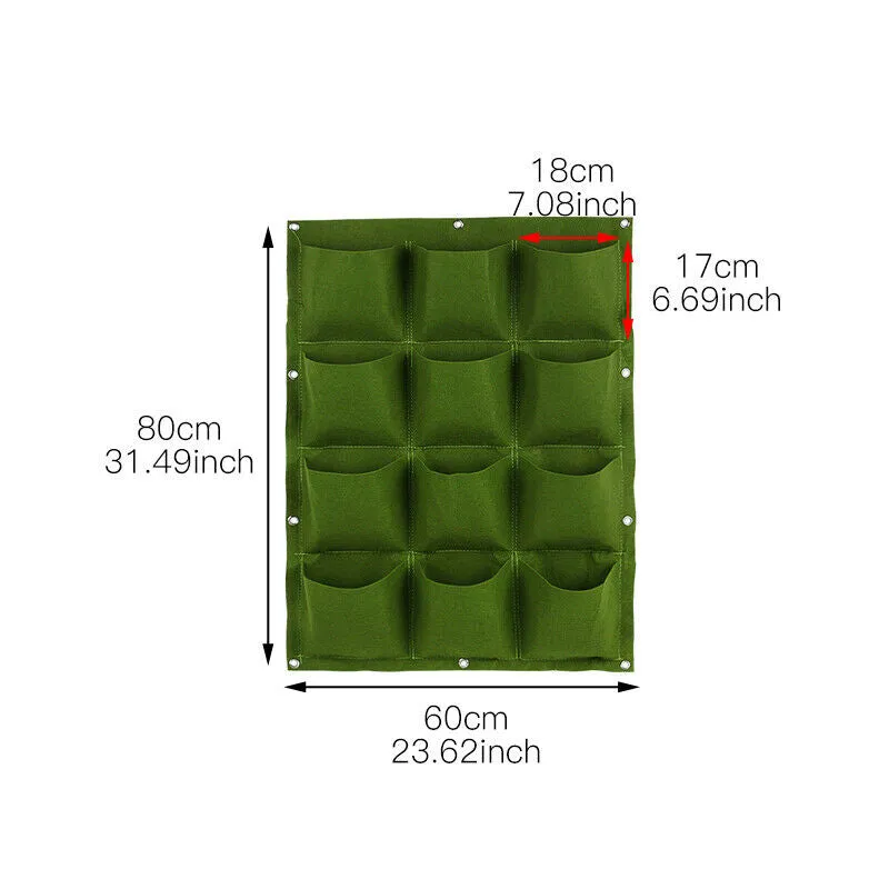 Indoor wall Hanging Planter Pockets